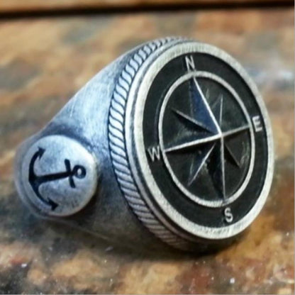 Punk Navy Knight Jewelry Ring