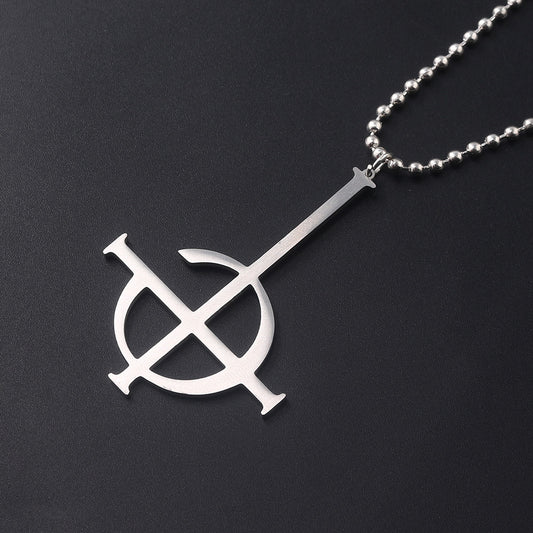 Punk Ghost Rock Stainless Steel Pendant Necklace