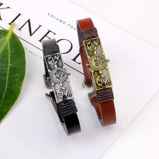 Fashion anchor bracelet bracelet men