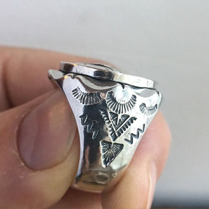 Indian style men's alloy skull ring