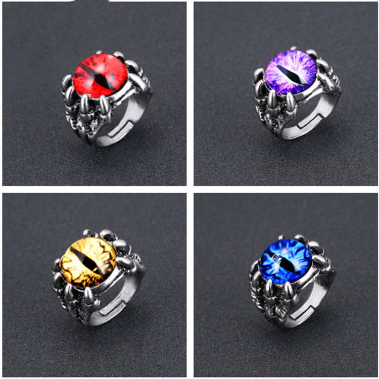 Punk Titanium Steel Demon Ring