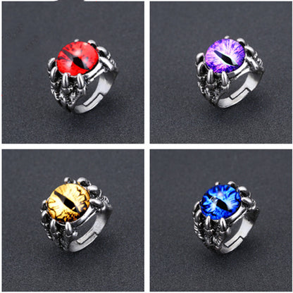 Punk Titanium Steel Demon Ring