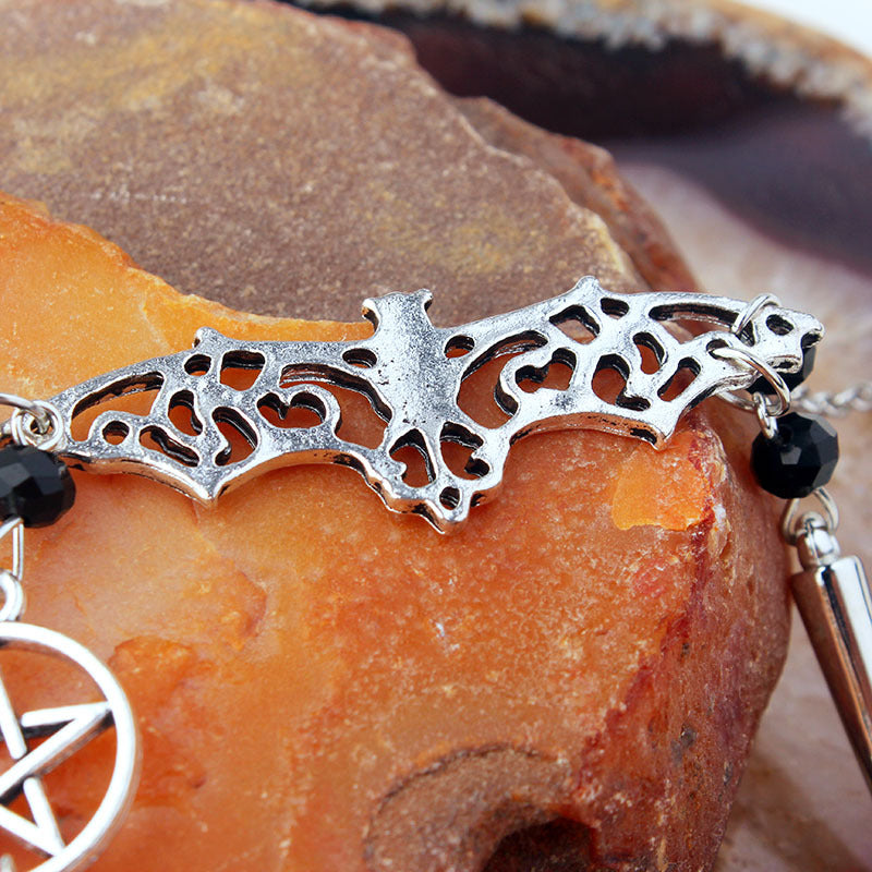 European And American Gothic Evil Bat Necklace