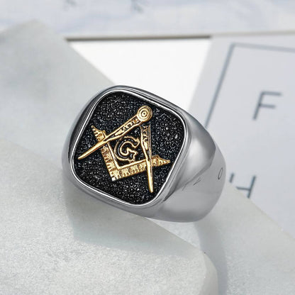 Classic Religious Men'S Ring