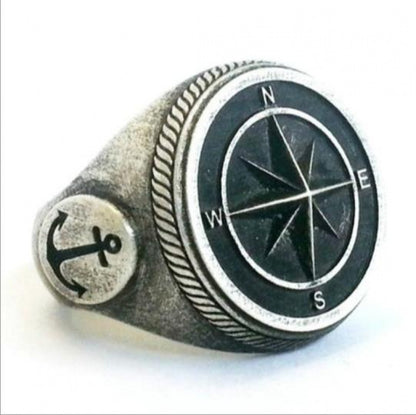 Punk Navy Knight Jewelry Ring