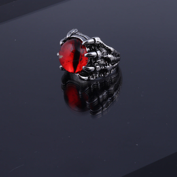 Punk Titanium Steel Demon Ring