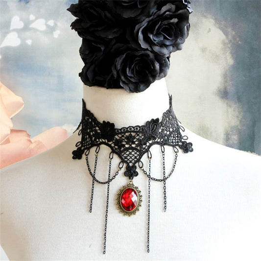 Ancient Wedding Goth Punk Fashion Clavicle