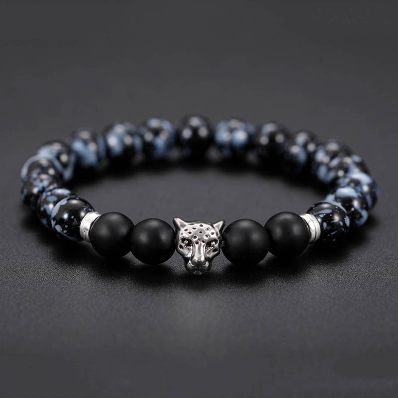 Volcanic stone frosted stone bracelet