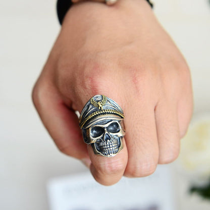 Captain Officer's Skull Ring