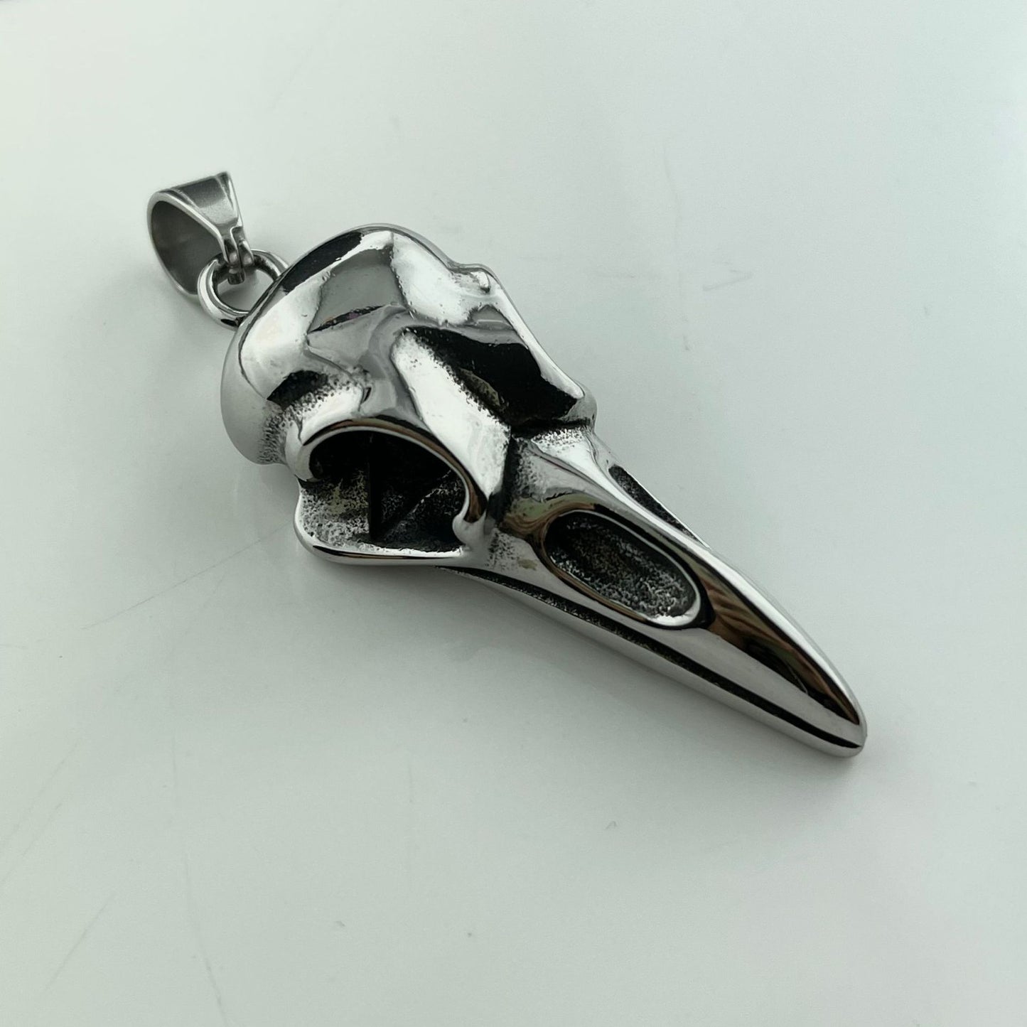 Fashionable Stainless Steel Fashionable Eagle Head Trendy Male Crow Bird Titanium Steel Pendant