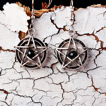 European And American Explosive Gothic Punk Pentagram Bull Skull