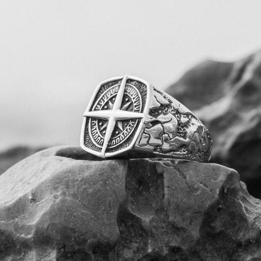 Alloy compass ring