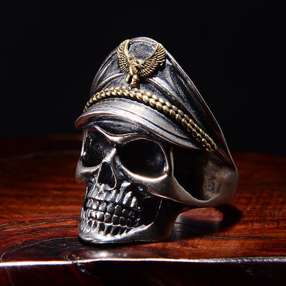 Captain Officer's Skull Ring