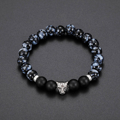 Volcanic stone frosted stone bracelet