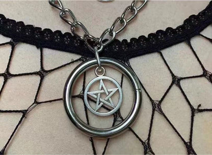 European And American Punk Pentagram Necklace