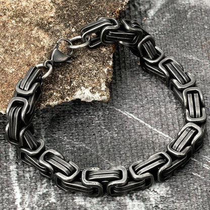 Titanium Steel Retro Men's Bracelet Punk Style Does Not Fade