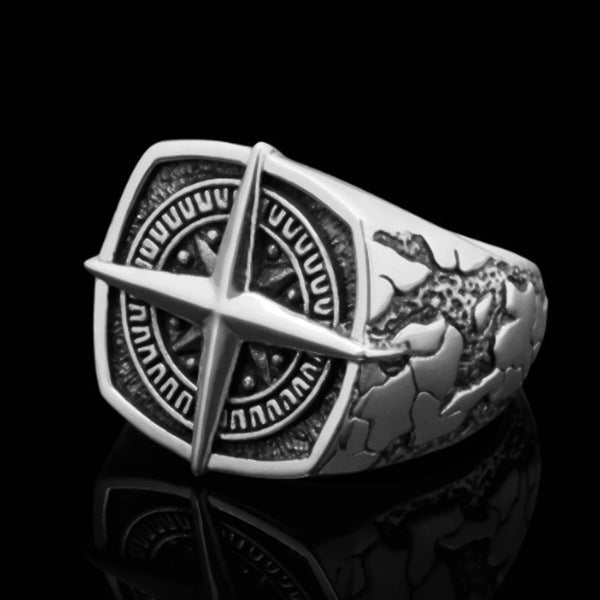 Alloy compass ring