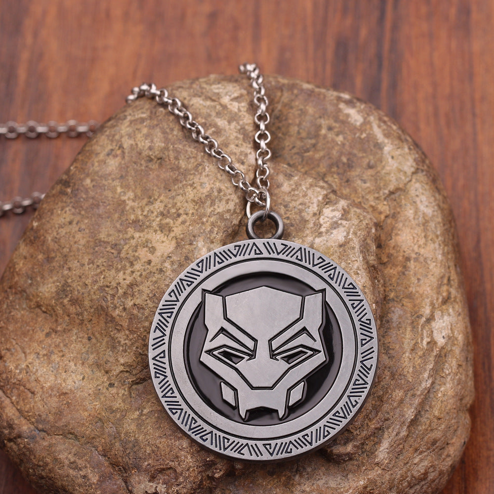 Black Panther Pendant Necklace Punk Jewelry Accessories