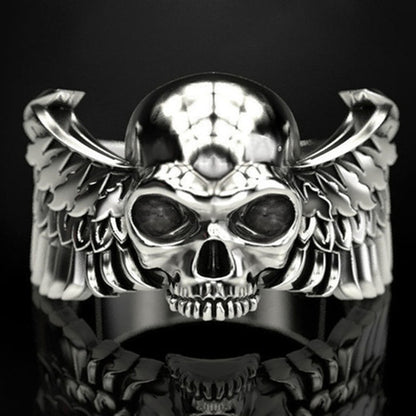 Mens Fashion Personality Punk Skull Ring