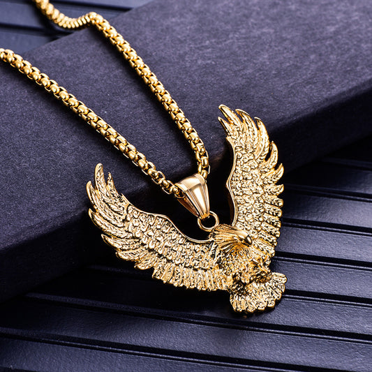 Fashion Eagle Pendant Punk Necklace Vintage