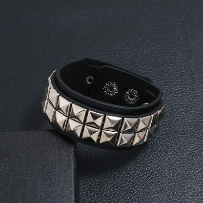 Personalized Punk  PU Leather Wrist Strap