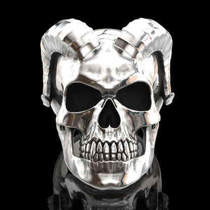 Men's Punk Hollow Skull Ghost Head Ring