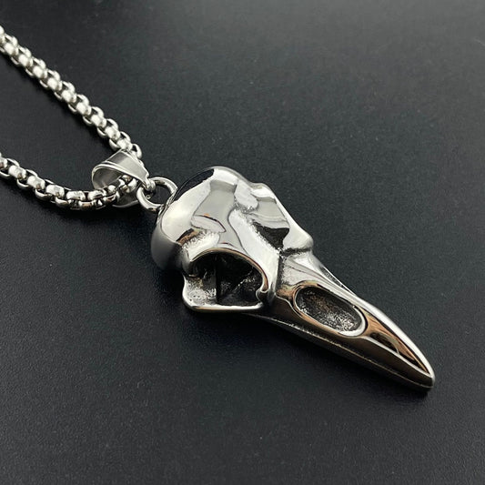 Fashionable Stainless Steel Fashionable Eagle Head Trendy Male Crow Bird Titanium Steel Pendant