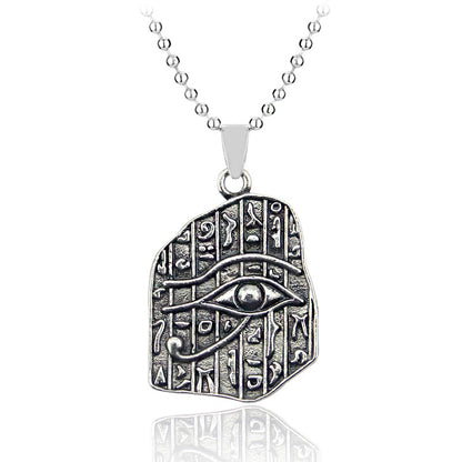 Egyptian Eagle Head God Pharaoh Horus Eye Alloy Necklace